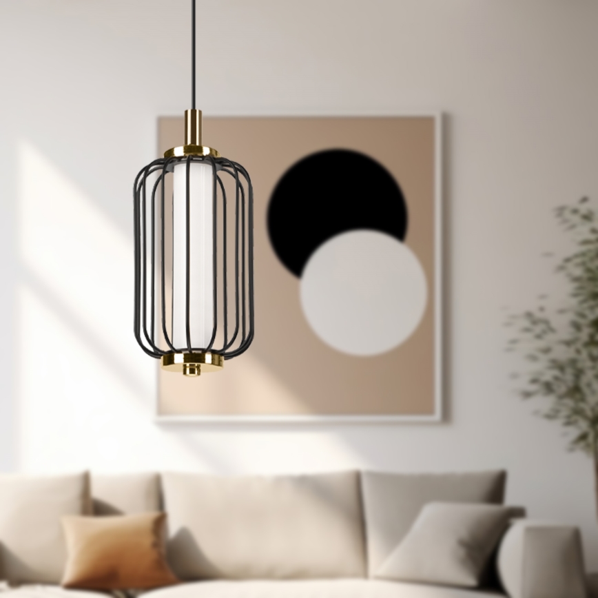 LED-rippvalgusti BONNIE kaablil LED/10W/230V 3000K must