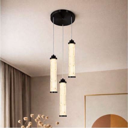 LED-rippvalgusti CORTE LED/25W/230V, must