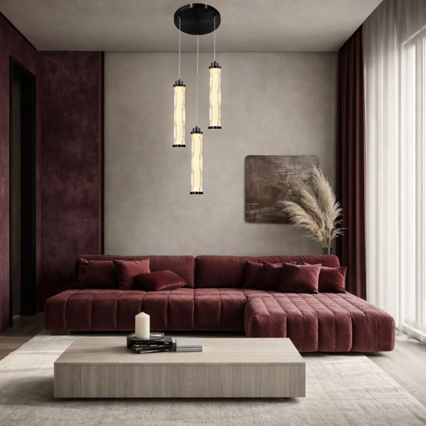 LED-rippvalgusti CORTE LED/25W/230V, must