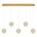 LED Rippvalgusti CREMONA 5xLED/5W/230V 3000K kuld