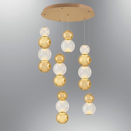 LED rippvalgusti CREMONA LED/34W/230V 3000K kuldne