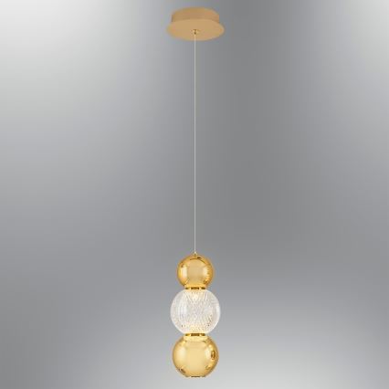 LED Rippvalgusti CREMONA LED/5W/230V 3000K kuldne