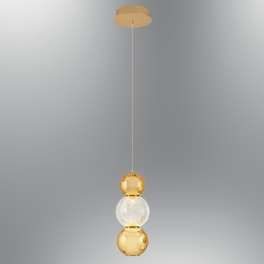 LED Rippvalgusti CREMONA LED/5W/230V 3000K kuldne