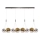 LED-rippvalgusti ENNA, kaabliga riputatav, 12xG9/5W/230V, 3000K, suitsuhall/kuldne