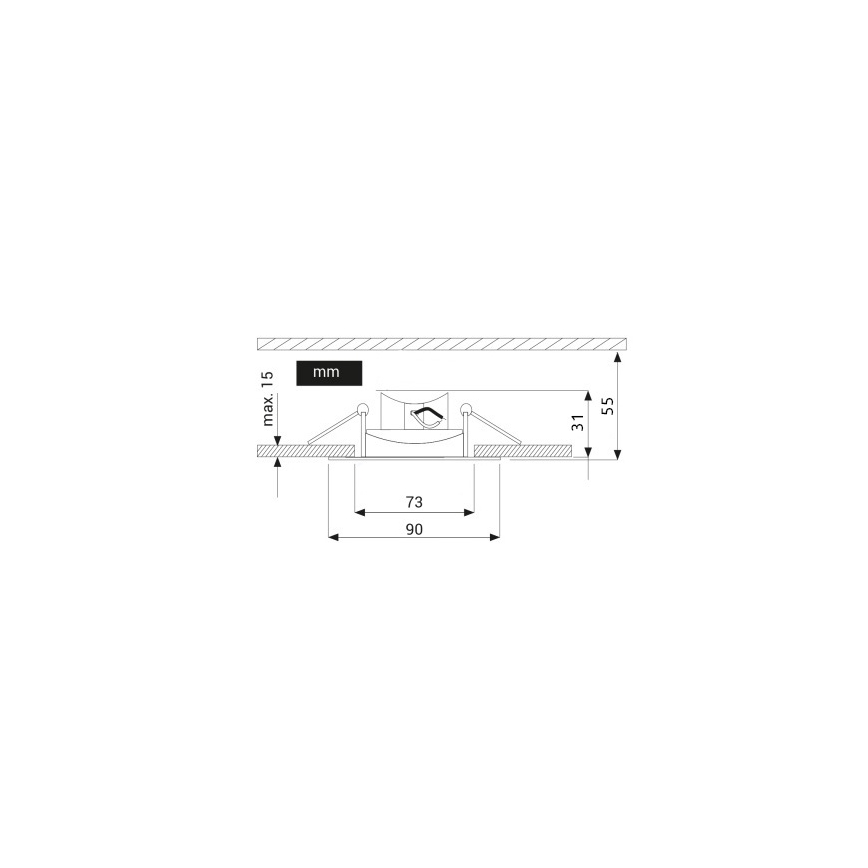 LED Rippvalgusti EYE LED/5W/100-250V 3000K