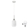 LED-rippvalgusti HARMA 1xE27/60W/230V, diameeter 14 cm, mattkroom/valge