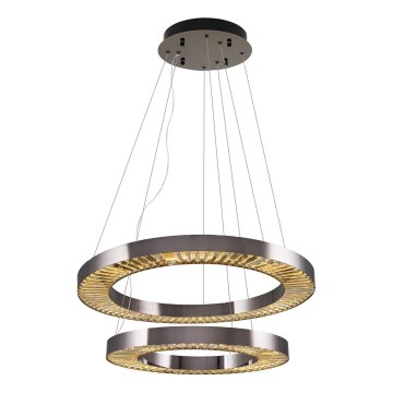 LED Rippvalgusti JESI LED/140W/230V 3000K läbimõõt 100 cm hõbedane