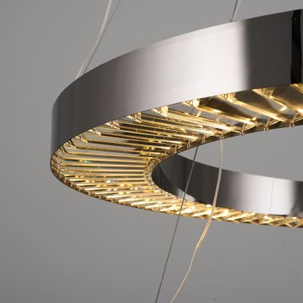 LED Rippvalgusti JESI LED/140W/230V 3000K läbimõõt 100 cm hõbedane