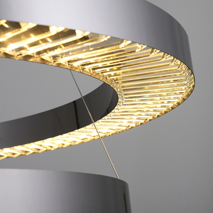 LED Rippvalgusti JESI LED/140W/230V 3000K läbimõõt 100 cm hõbedane