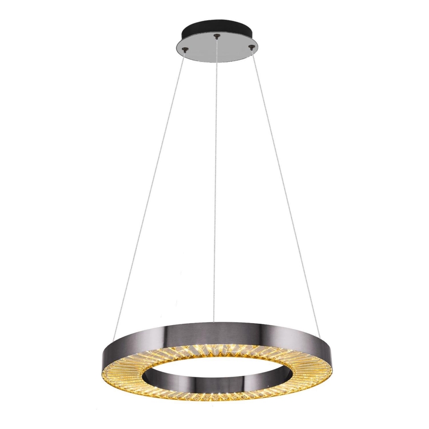 LED rippvalgusti JESI LED/35W/230V 3000K diameeter 60 cm hõbe