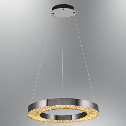 LED rippvalgusti JESI LED/35W/230V 3000K diameeter 60 cm hõbe