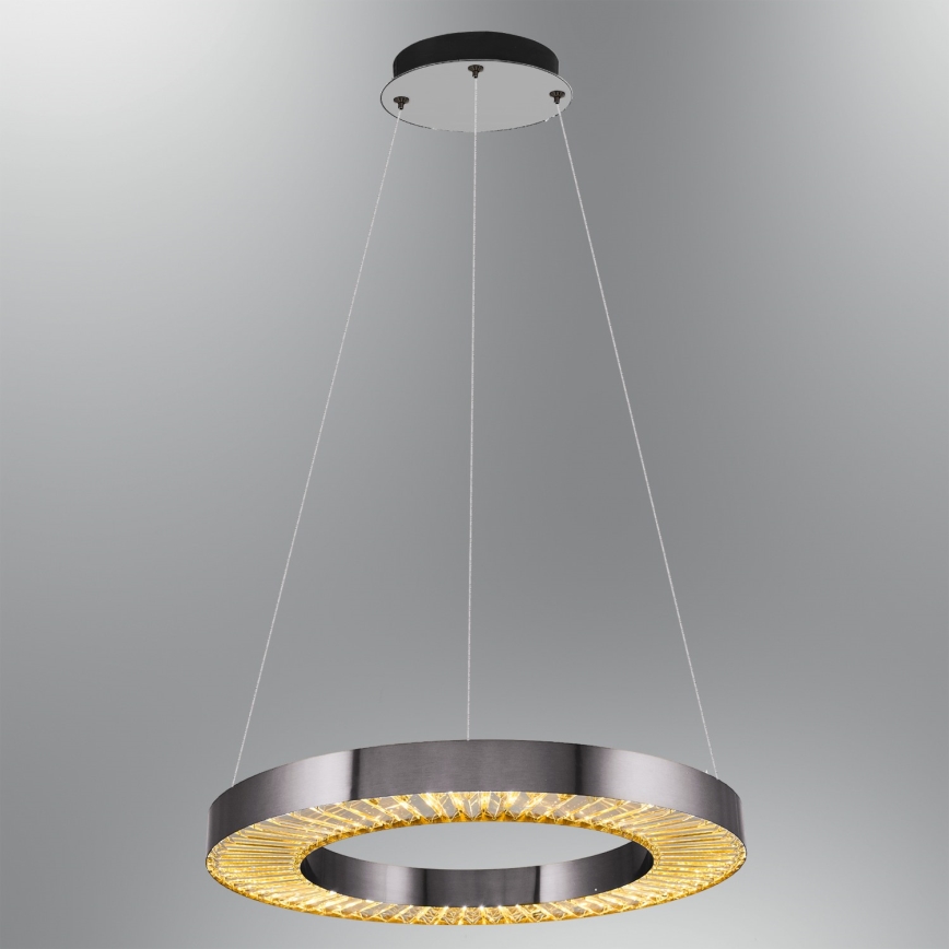 LED rippvalgusti JESI LED/35W/230V 3000K diameeter 60 cm hõbe