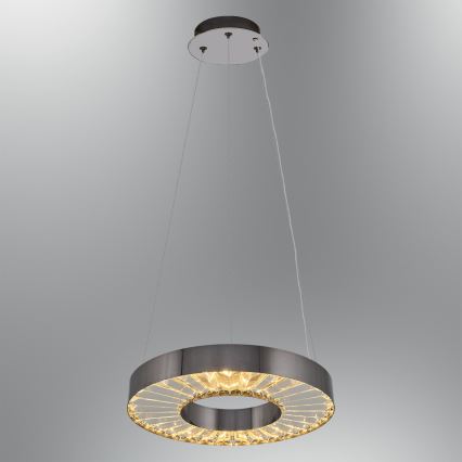 LED Rippvalgusti JESI LED/35W/230V 3000K läbimõõt 40 cm hõbedane