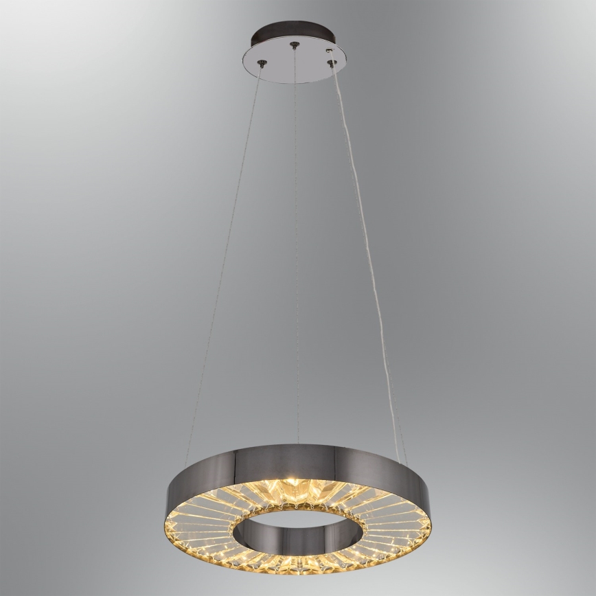 LED Rippvalgusti JESI LED/35W/230V 3000K läbimõõt 40 cm hõbedane
