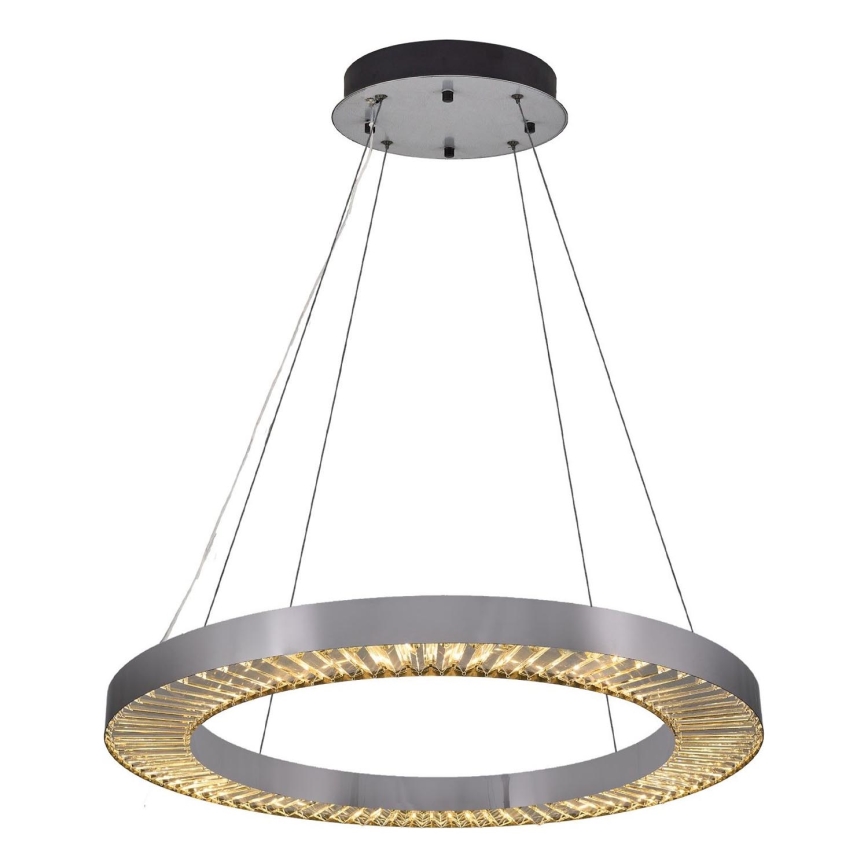 LED rippvalgusti JESI LED/85W/230V 3000K Ø 80 cm hõbedane