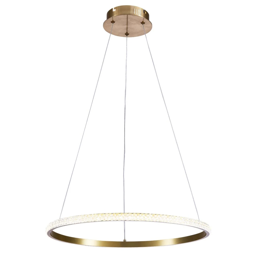 LED rippvalgusti kaabliga DIANA LED/25W/230V 4000K läbimõõt 50 cm kuldne