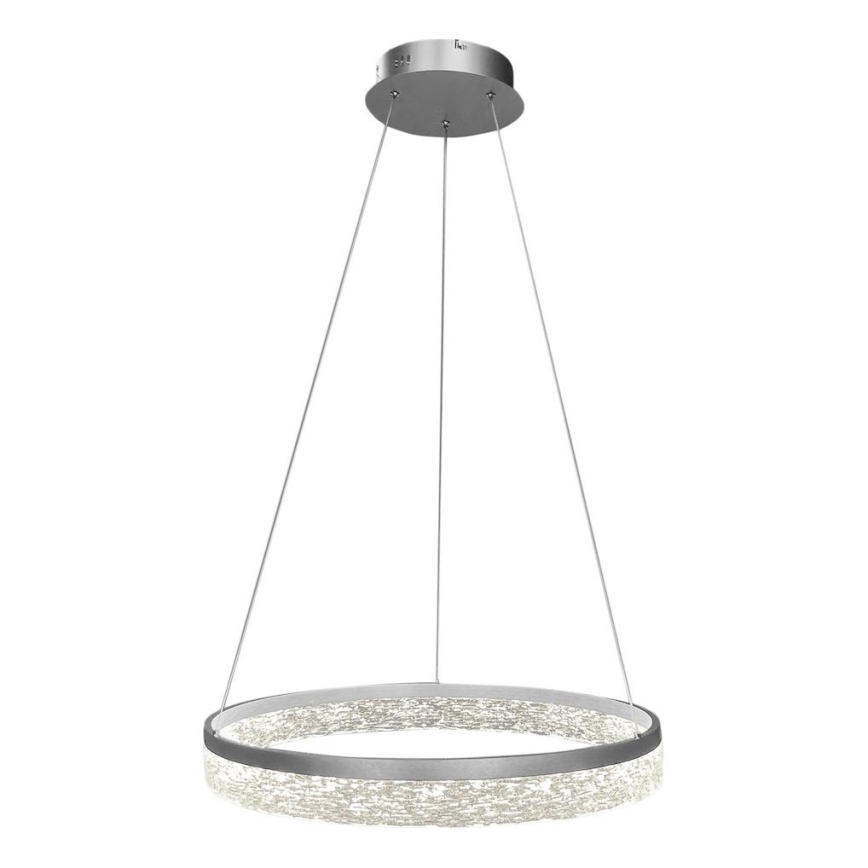 LED rippvalgusti kaabliga GALA LED/25W/230V Ø 50 cm hõbedane