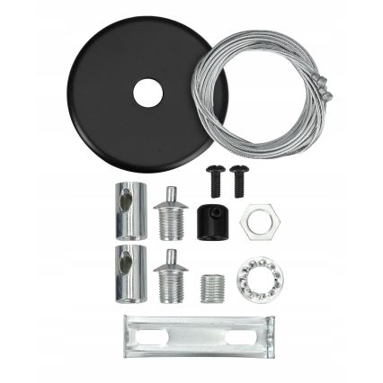 LED-rippvalgusti kaabliga LED/44W/230V 4000K 120 cm must