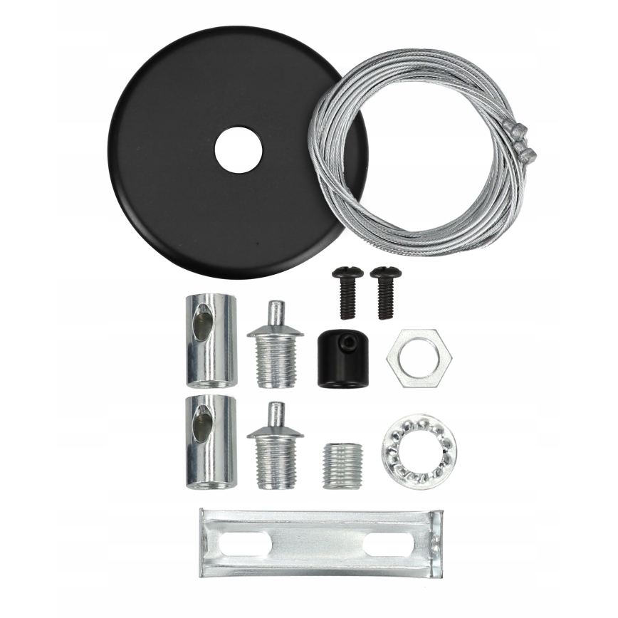 LED-rippvalgusti kaabliga LED/44W/230V 4000K 120 cm must