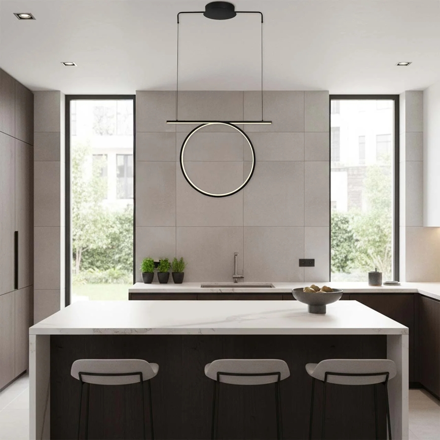 LED-rippvalgusti kaabliga ODETTA LED/30W/230V 4000K must