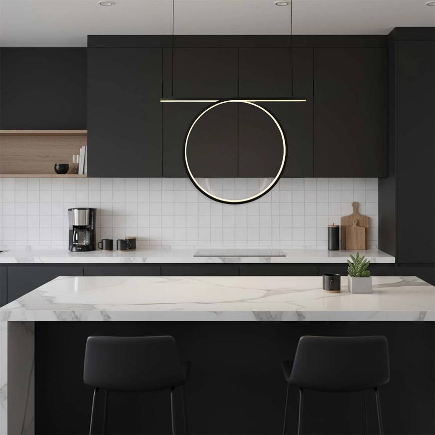 LED-rippvalgusti kaabliga ODETTA LED/30W/230V 4000K must