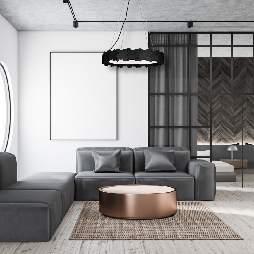 LED-rippvalgusti kaabliga SOHO LED/24W/230V must