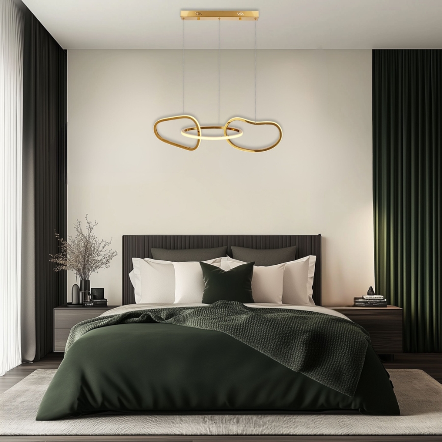 LED-rippvalgusti kaablil ANNELI LED/30W/230V 80 cm kuldne
