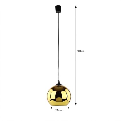 LED-rippvalgusti kaablil CUBUS Ø 25 cm 1xE27/15W/230V