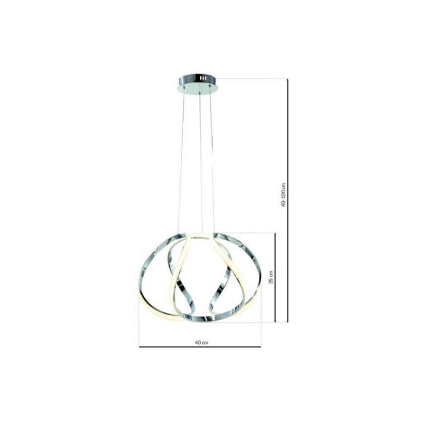 LED-rippvalgusti kaablil GLOBE LED/50W/230V