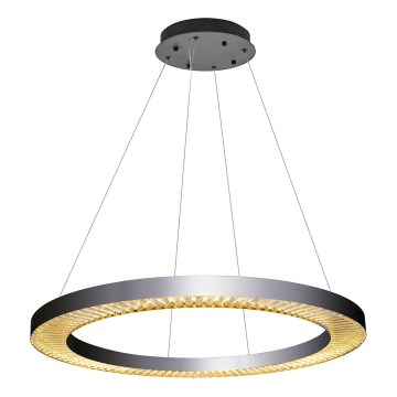 LED-rippvalgusti kaablil JESI LED, 90 W, 230 V, 3000 K, läbimõõt 100 cm, hõbedane