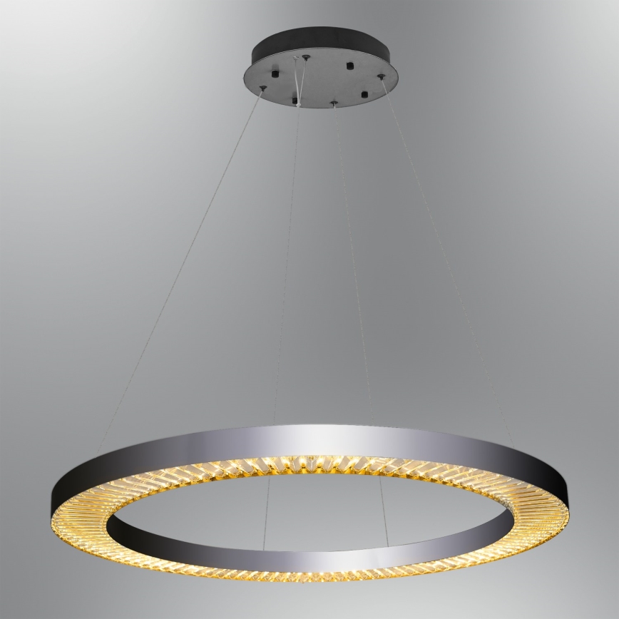 LED-rippvalgusti kaablil JESI LED, 90 W, 230 V, 3000 K, läbimõõt 100 cm, hõbedane
