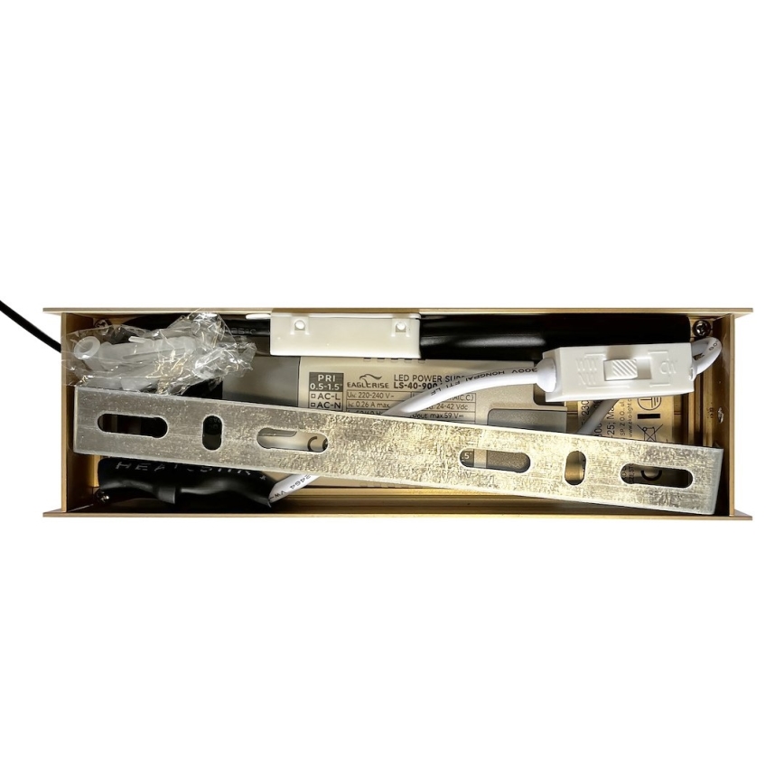 LED-rippvalgusti kaablil LINEA LED/36W/230V 3000/4000/5700K CRI 90 kuldne