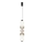 LED-rippvalgusti kaablil LUMMI LED/19W/230V must/suitsuhall