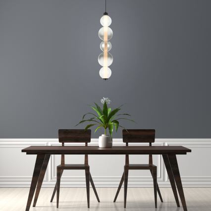 LED-rippvalgusti kaablil LUMMI LED/19W/230V must/suitsuhall