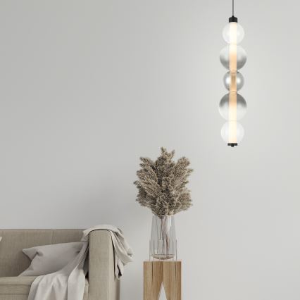 LED-rippvalgusti kaablil LUMMI LED/19W/230V must/suitsuhall
