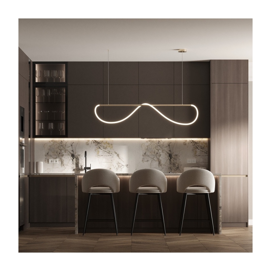 LED-rippvalgusti kaablil MELECA LED/36W/230V 3000/4000/6000K 160 cm kuldne