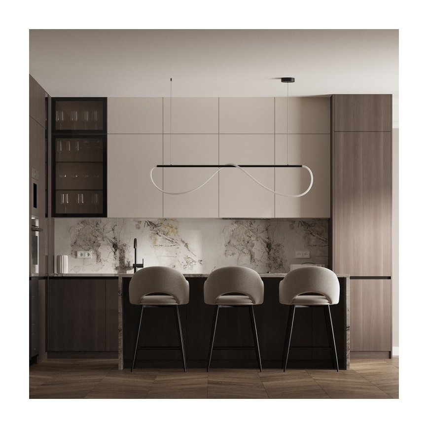 LED-rippvalgusti kaablil MELECA LED/36W/230V 3000/4000/6000K 160 cm must