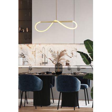 LED rippvalgusti kaablil SUPREME LED/18W/230V 80 cm kuldne