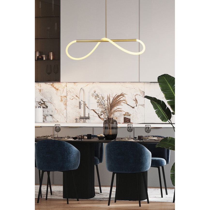 LED rippvalgusti kaablil SUPREME LED/18W/230V 80 cm kuldne