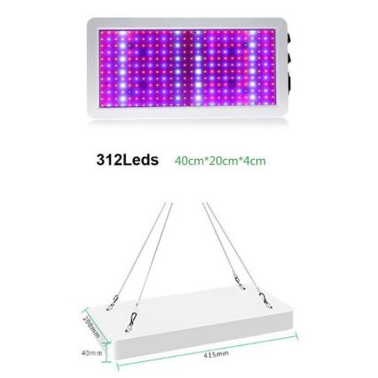 LED Rippvalgusti kasvavatele taimedele LED/36W/230V IP44