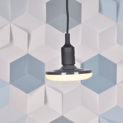 LED-rippvalgusti KIKI 1xE27/10W/230V must