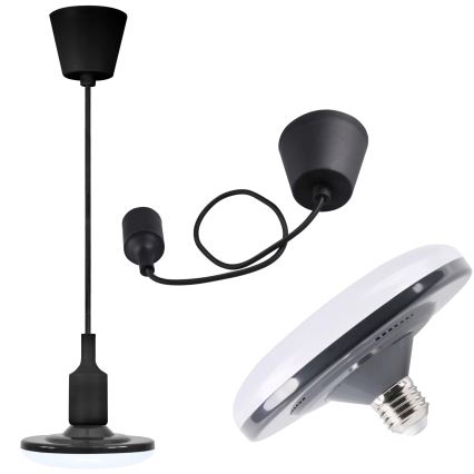 LED-rippvalgusti KIKI 1xE27/10W/230V must