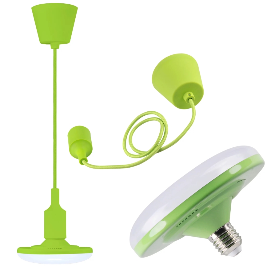LED-rippvalgusti KIKI 1xE27/10W/230V roheline