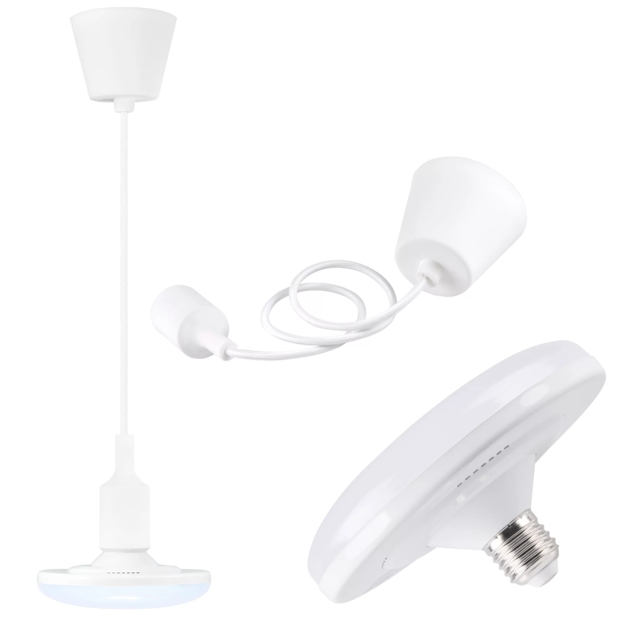 LED-rippvalgusti KIKI 1xE27/10W/230V valge