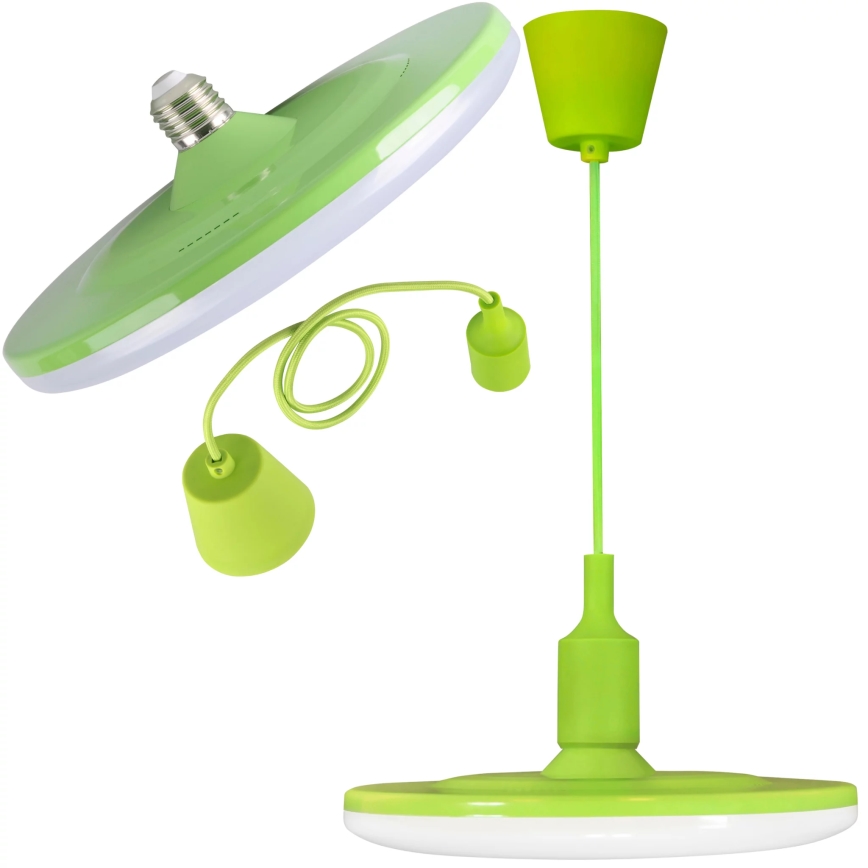 LED-rippvalgusti KIKI 1xE27/15W/230V roheline