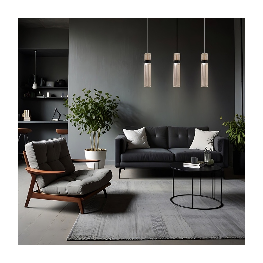 LED-rippvalgusti riputuskaabliga AMBIENTE LED/6W/230V 3000/4000/6000K must