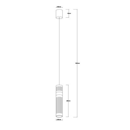 LED-rippvalgusti riputuskaabliga AMBIENTE LED/6W/230V 3000/4000/6000K must