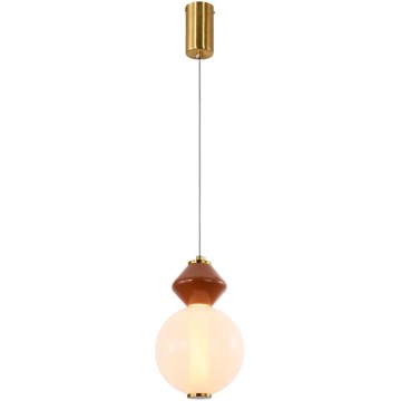 LED-rippvalgusti riputuskaabliga FLORES LED/7W/230V kuldne/pruun