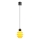 LED-rippvalgusti traadiga CACTUS LED/3W/230V 3000K must/kollane