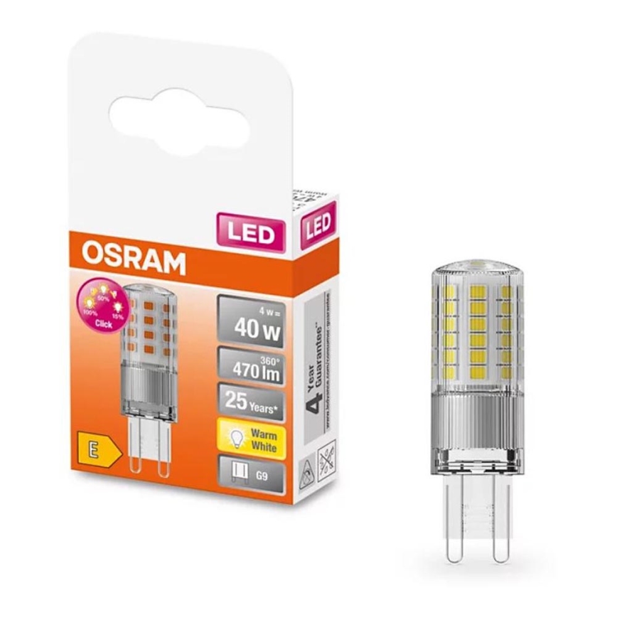 LED Samm sammult hämardatav pirn G9/4W/230V 2700K - Osram